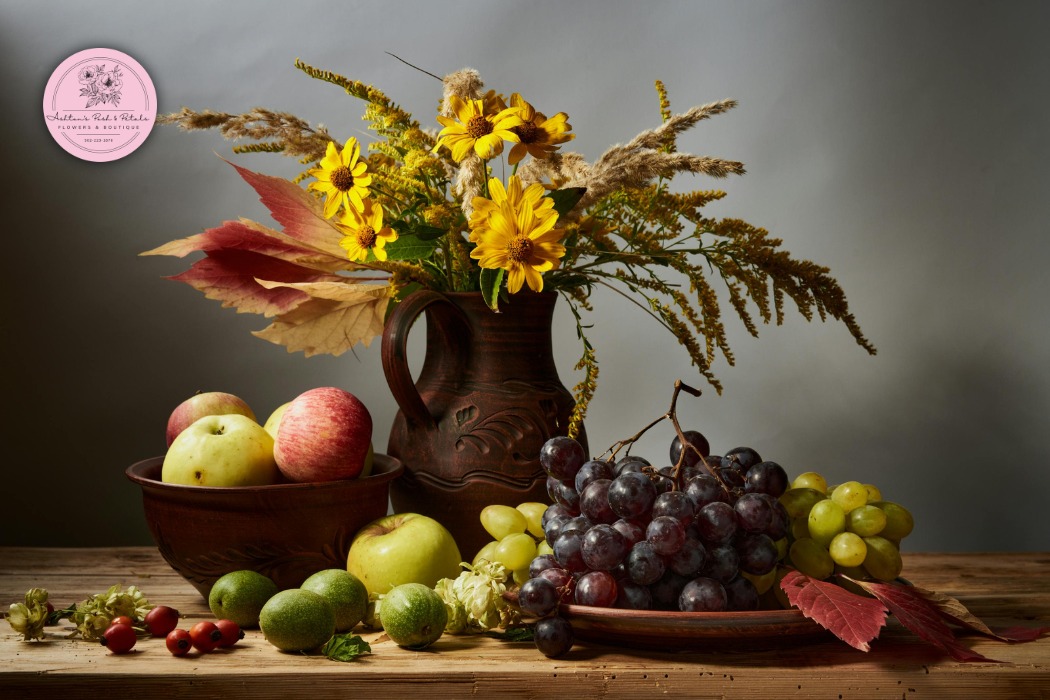 Fall Arrangement with Apples or Pears