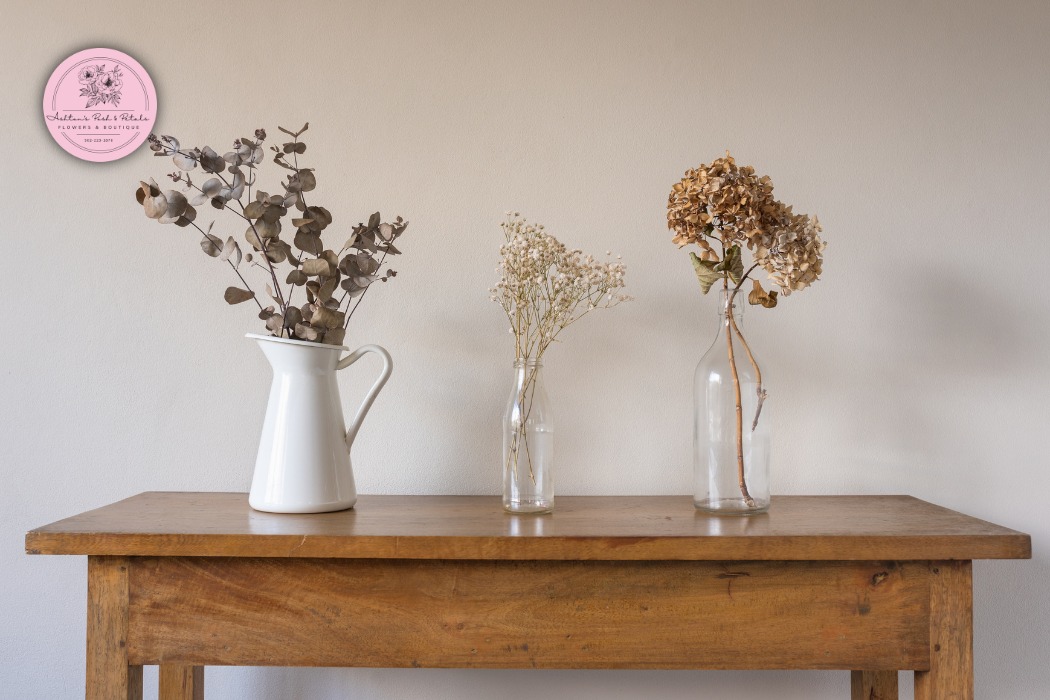 Fresh Flowers with Dried Grasses