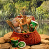  Gourmet Fishing Creel Gift Basket - Snacks and Treats