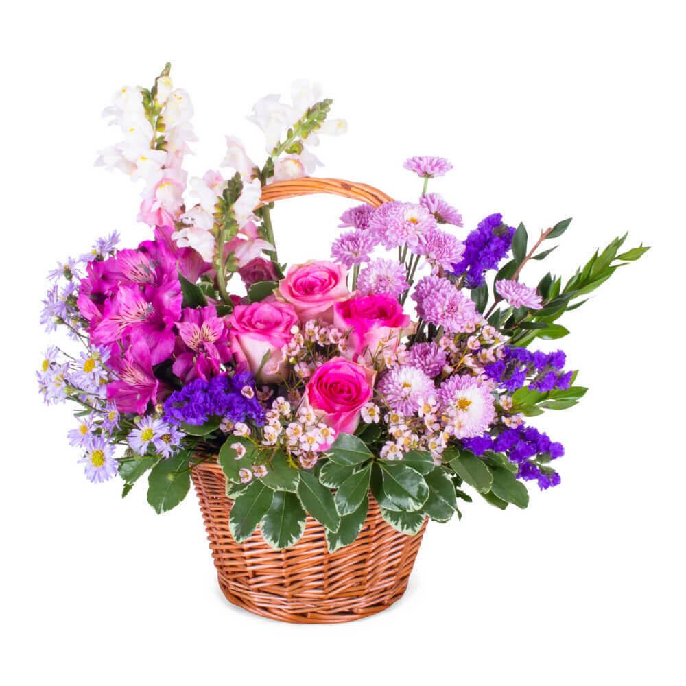 COUNTRY BLOOMS BASKET Flower Bouquet
