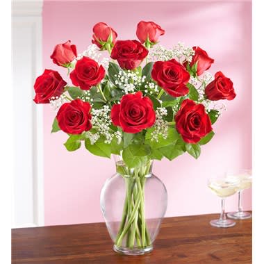 Only For You Long Stem Red Roses Flower Bouquet