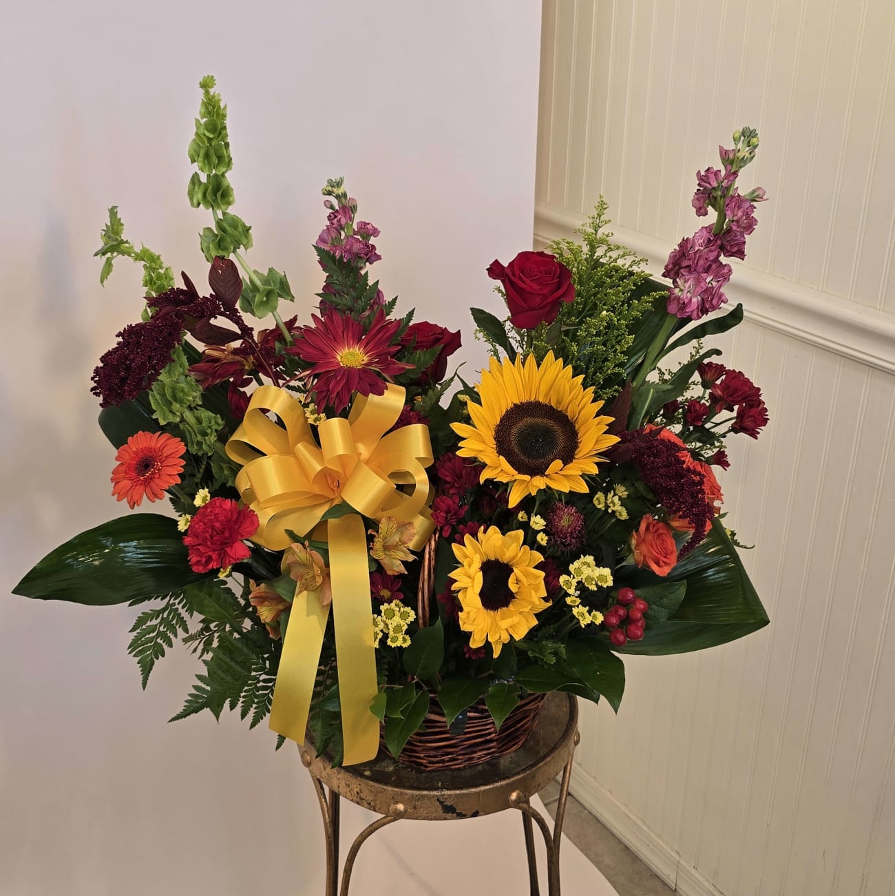 SUNLIT EMBER BASKET - A FLORIST ORIGINAL Flower Bouquet