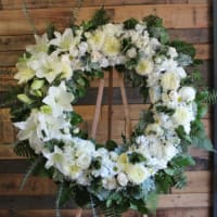 Pastel Heart Wreath by Fanny's Flowers