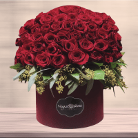 Roses in Suede Box  Las Vegas Flower Delivery – The Love Box Flowers