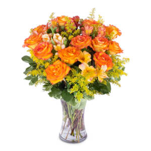 Exotic Orange Rose Arrangement! Flower Bouquet