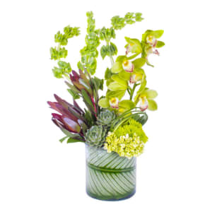 Elegant Jade Arrangement Flower Bouquet