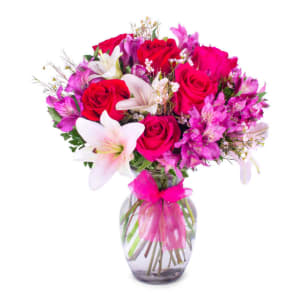  The Pink Flower Celebration Flower Bouquet