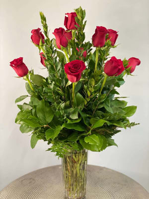 60cm Ecuadorian Premium Long Stem Dozen Roses Flower Bouquet