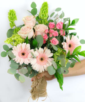 Garden Blush - Hand Tied Bouquet Flower Arrangement Garden Blush - Hand Tied Bouquet Flower Bouquet