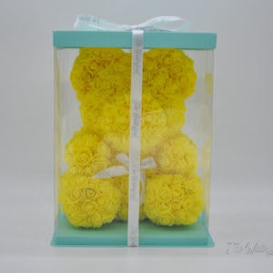 Yellow Rose Bear Flower Bouquet