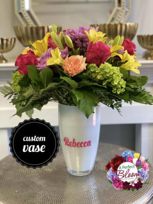 Custom Vase Floral Arrangement Flower Bouquet