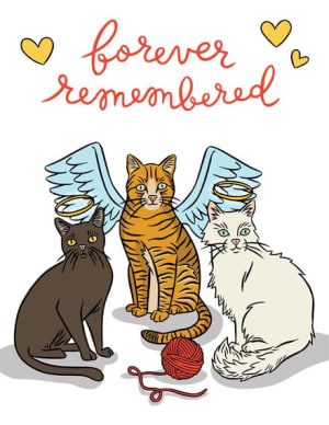 Cats Forever Remembered Flower Bouquet