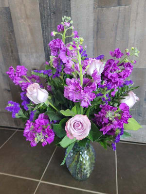 Purple Garden Bqt Flower Bouquet