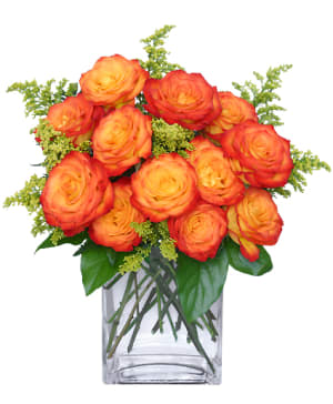 AMOR FUGAZ
ARREGLO DE ROSAS COLOR NARANJA Flower Bouquet