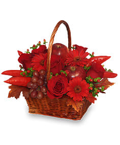 ROJO CALIENTE
CANASTA FLORAL Flower Bouquet