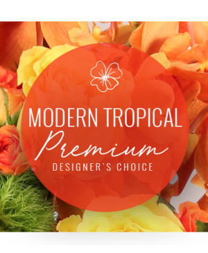 MODERN TROPICAL BOUQUET
PREMIUM DESIGNER'S CHOICE Flower Bouquet