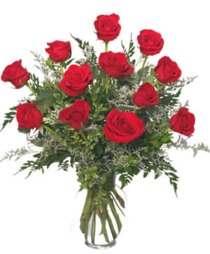 CLASSIC DOZEN ROSES Flower Bouquet