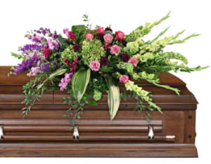 CALMING MEMORIES
CASKET SPRAY Flower Bouquet