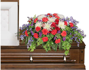 HONORABLE DEDICATION
CASKET SPRAY Flower Bouquet