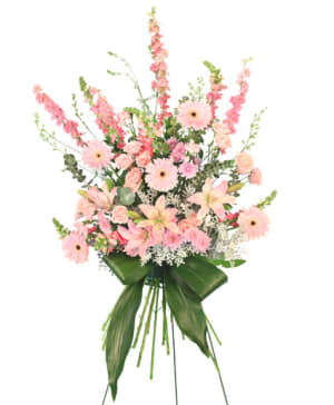 Sweet Dreams - Pink Standing Spray Flower Bouquet