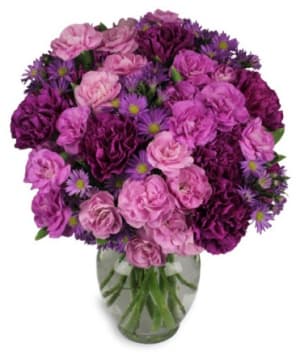 Purple Passion - Purple Flower Bouquet Flower Bouquet