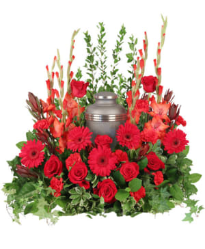 "ADORATION URN CREMATION FLOWERS (URN NOT INCLUDED)" Flower Bouquet