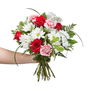Hand Tied for Romance Florist Choice - colours and flowers vary