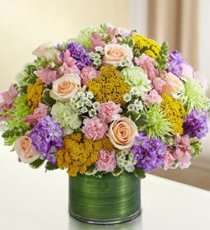 Cherished Memories - Multicolor Pastel Flower Bouquet