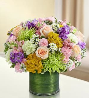 Cherished Memories - Multicolor Pastel Flower Bouquet