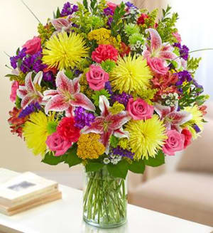 Sincerest Sorrow - Multicolor Bright Flower Bouquet