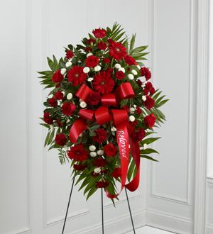 The FTD® Treasured Memories™ Standing Spray Flower Bouquet