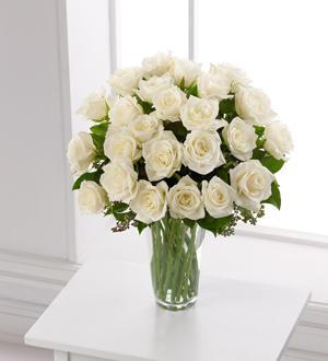 The FTD® White Rose Bouquet Flower Bouquet