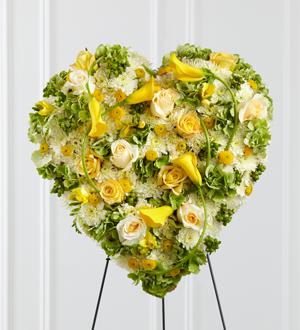 The FTD® Glowing Ray™ Standing Heart Flower Bouquet