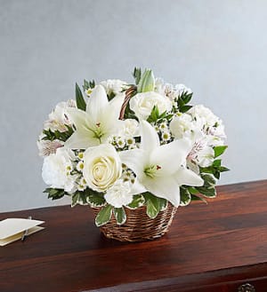 Peace, Prayers & Blessings™ All White Flower Bouquet