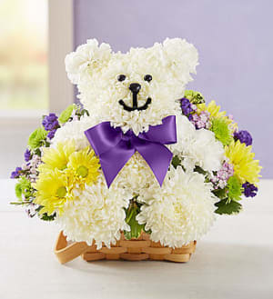 Beary Cheerful™ Flower Bouquet