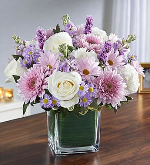 Healing Tears™ Lavender & White Flower Bouquet