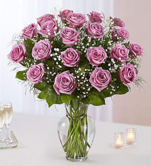 Ultimate Elegance™ Long Stem Lavender Roses Flower Bouquet