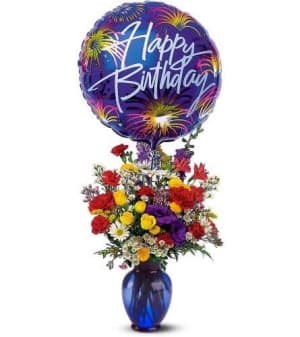 Birthday Fireworks Flower Bouquet