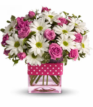 Polka Dots and Posies Flower Bouquet