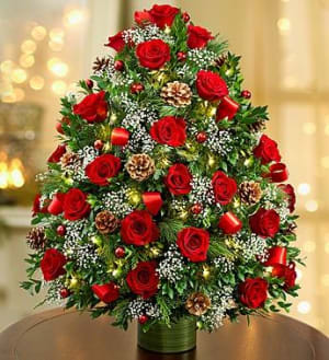 Holiday Flower Tree® Luxury Flower Arrangement Holiday Flower Tree® Luxury Flower Bouquet