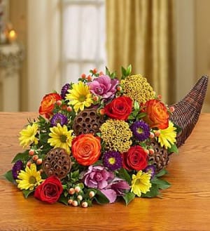 Fresh Flower Cornucopia Flower Bouquet