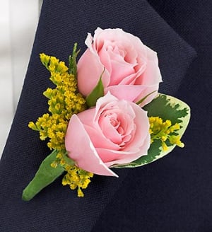 Pastel Ring Bearer Boutonniere Flower Bouquet