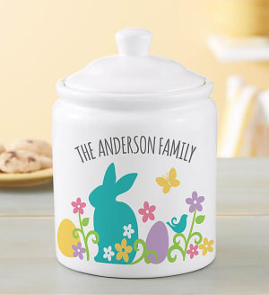 Personalized Easter Cookie Jar & Cheryl’s Cookies
 Flower Bouquet