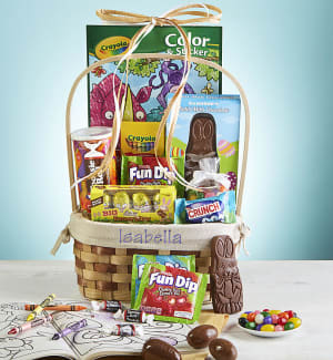 Eggceptional Personalized Easter Basket
 Flower Bouquet