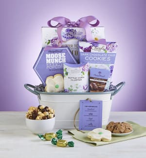 Full Bloom Sweet Treats Gift Basket
 Flower Bouquet