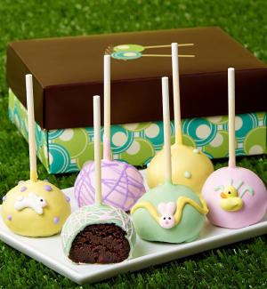 Happy Easter Truffle Cake Pops
 Flower Bouquet