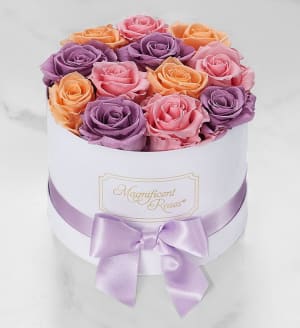 Magnificent Roses Preserved Sorbet Roses Flower Bouquet