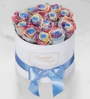 Magnificent Roses® Preserved Kaleidoscope Roses Flower Bouquet