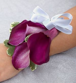 Purple Elegance Corsage Flower Bouquet