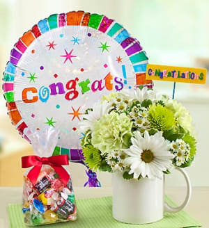 Mugable to Say Congratulations Flower Bouquet